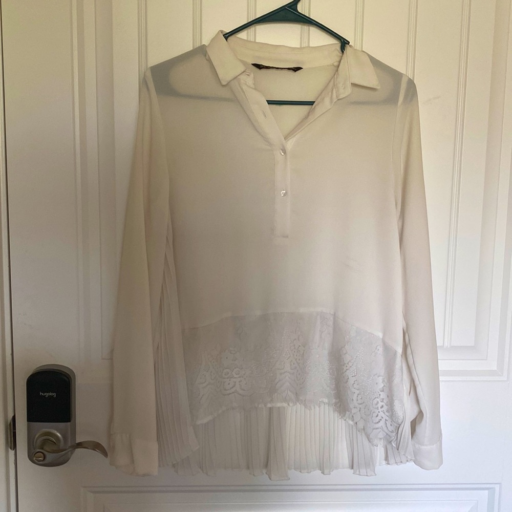 Zara white blouse